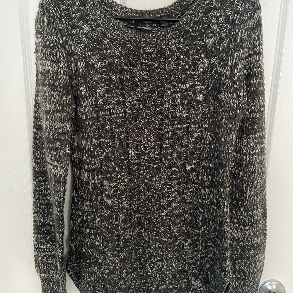 Black Marled Sweater